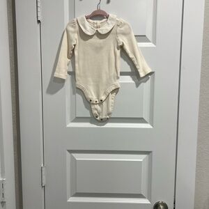 GAP Ivory Long Sleeve Baby Bodysuit